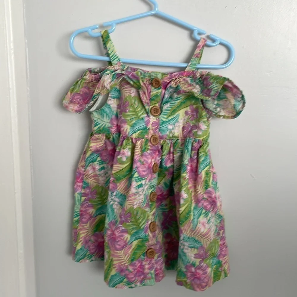 Floral Button-Down Dress size Baby girl 2T